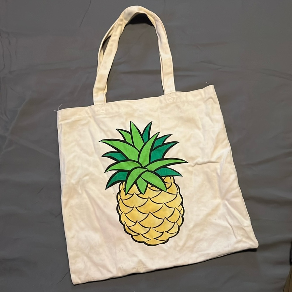 Pineapple Canvas Tote Bag